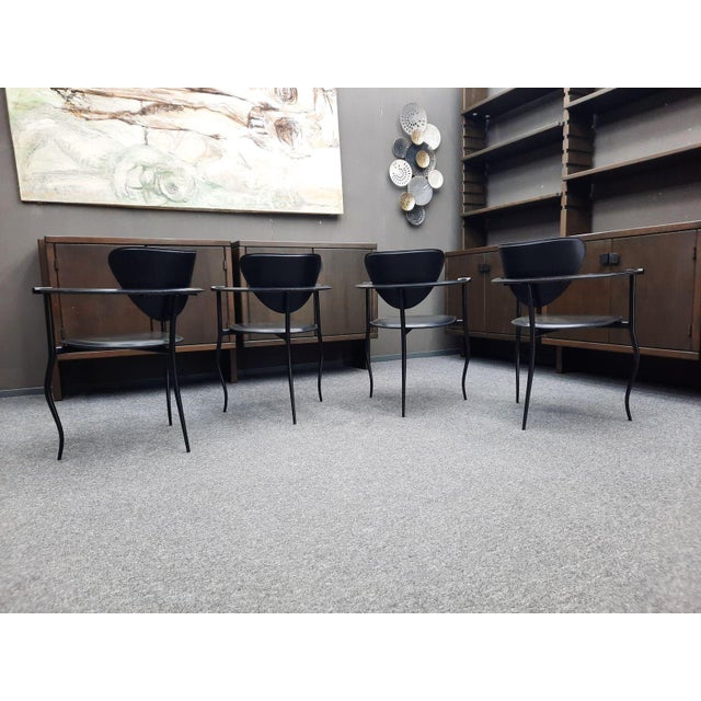 Arrben Model Marilyn Chairs from Arrben, 1980s, Set of 4 For Sale - Image 4 of 14
