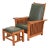 Stickley Mission Oak Arts & Crafts Reclining Morris Lounge Chair With Ottoman For Sale