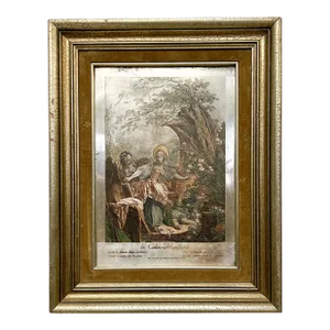 French Art Silverplate: Le Colin-Maillard Etching Jacques Firmin Beauvarlet