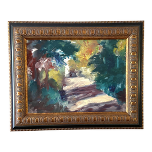 Framed Plein Air Original Oil 12x16" Painting Rural Missouri by Marina Movshina