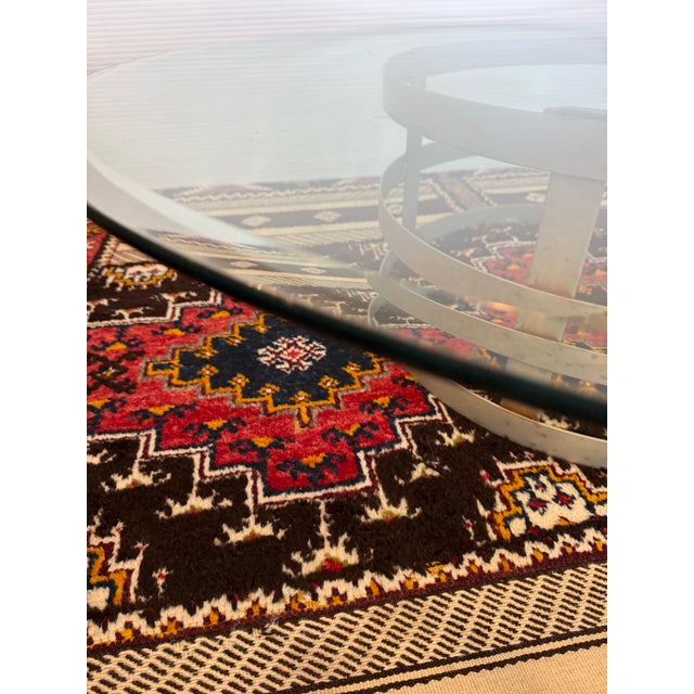 Steel Drum Pedestal Coffee Table For Sale - Image 12 of 12