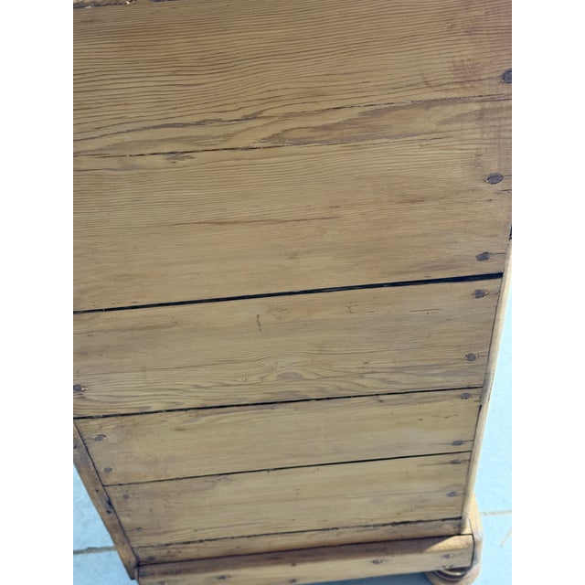 Antique Pine Two Over Two Drawers - Chest of Drawers With Lip From England For Sale - Image 14 of 18