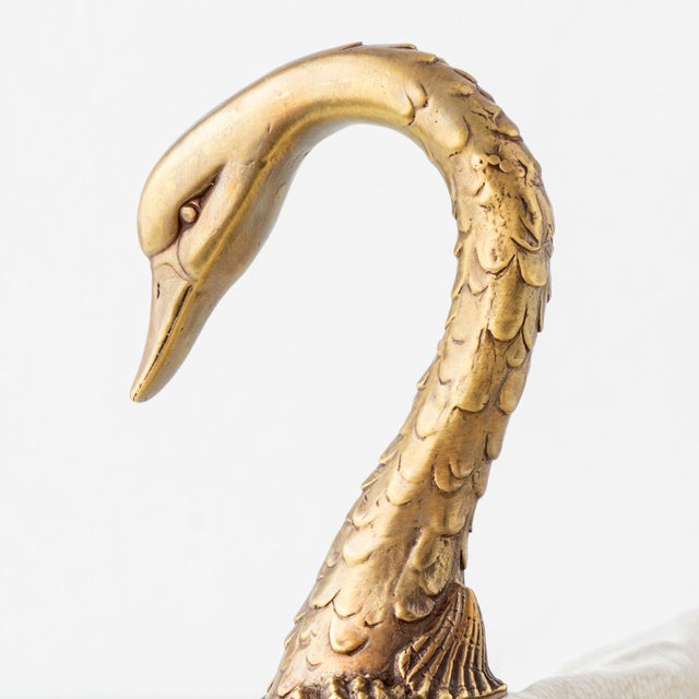 Hollywood Regency Sculptural Porcelain Swan Bowl For Sale - Image 4 of 16