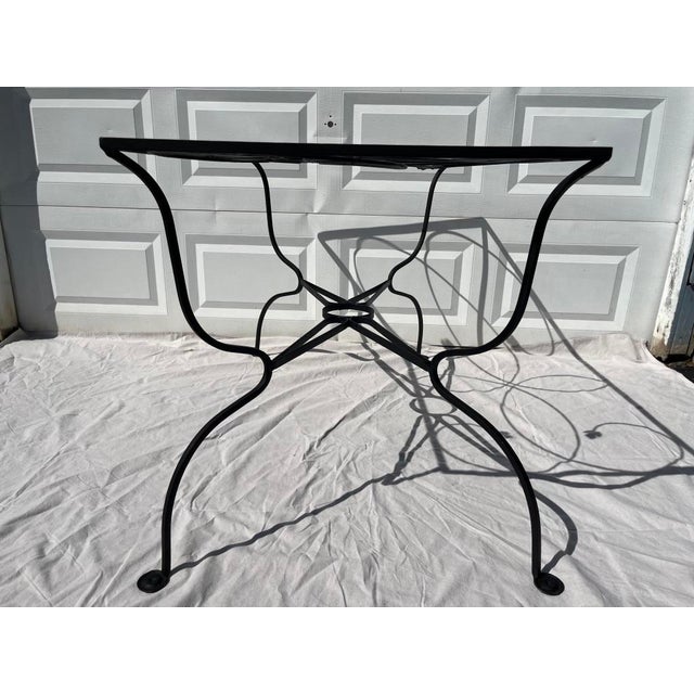 Vintage Salterini Style Petit Outdoor Dining Table For Sale - Image 4 of 9