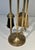 Metal Neoclassical Brass Fireplace Tools in the Style of Maison Jansen For Sale - Image 7 of 12