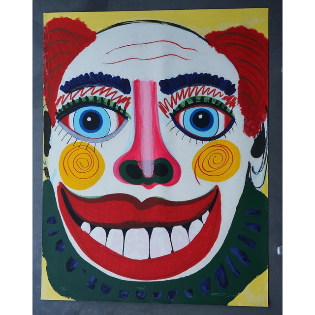 Blue Frederick James Brown, Max, 1990, Silkscreen Print For Sale - Image 8 of 8