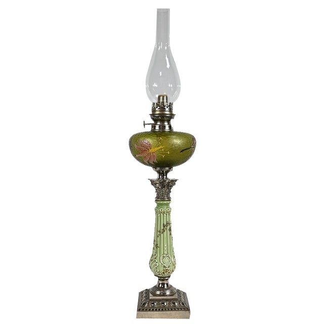 Art Nouveau Oil Lamp, 1900s For Sale