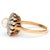 Contemporary 18KY/Platinum Edwardian Pearl & Diamond Ring, size 7.25 For Sale - Image 3 of 5