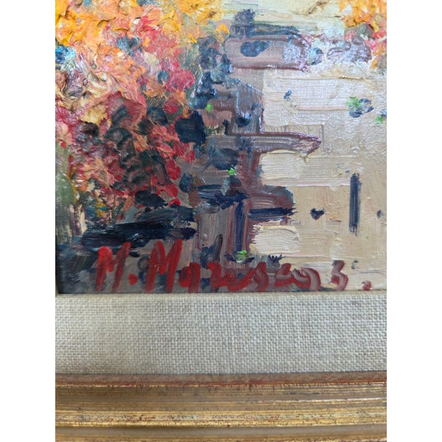 Late 20th Century Italian Mario Maresca Serra (b.1912-1991) Impasto Oil Painting on Board For Sale In Tampa - Image 6 of 10