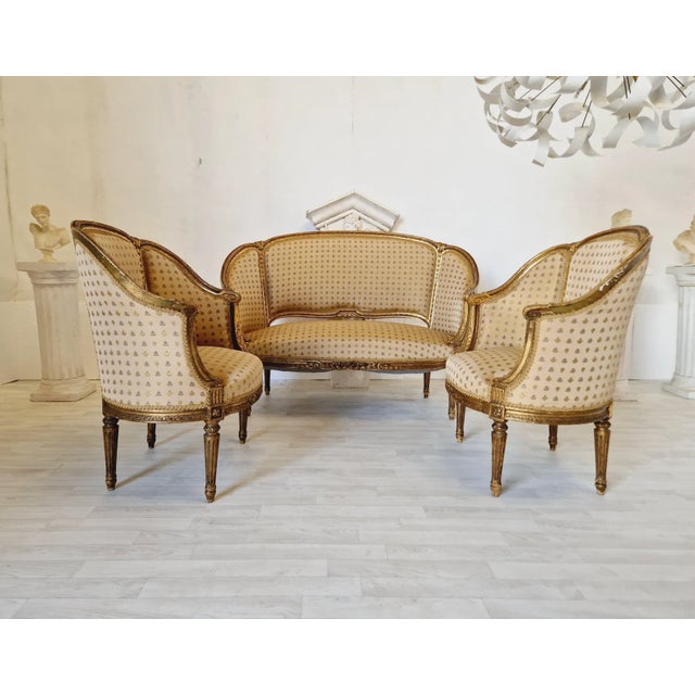 French French Louis XV 19th Century Living Room Set For Sale - Image 3 of 4