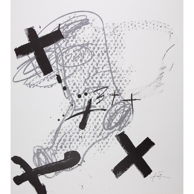 Antoni tapies (1923-2012) uimp original color poster signed in the plate on poster paper, 65 x 90 cm (approx. 26 x 35...
