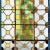 Late 19th Century Skylight Antique Textured Leaded Stained Glass and Roundels For Sale - Image 5 of 6