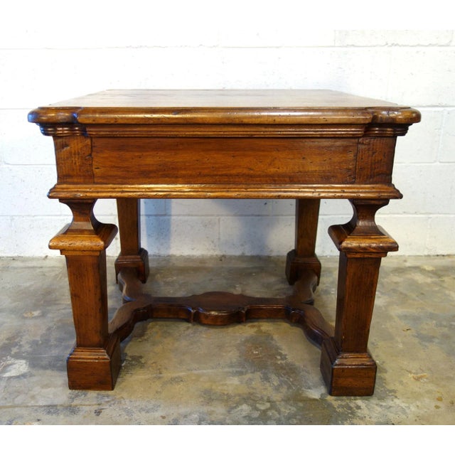 Contemporary 19th C Mediterranean Style Portofino Old Walnut Table For Sale In San Diego - Image 6 of 12
