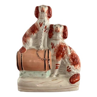 Vintage Early 20th Century Staffordshire Dog Figurine For Sale