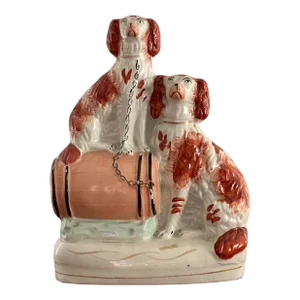 Vintage Early 20th Century Staffordshire Dog Figurine