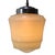 French “Clichy” green coloured glass pendant lamp Nickel plated glass holder 2 meter black cotton flex E26 / E27 Up to...