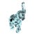 Oggetti (Murano, Italy) Fine Crystal Very Large Imposing Solid Glass Elephant Sculpture - 11 1/2 Inches Tall! For Sale