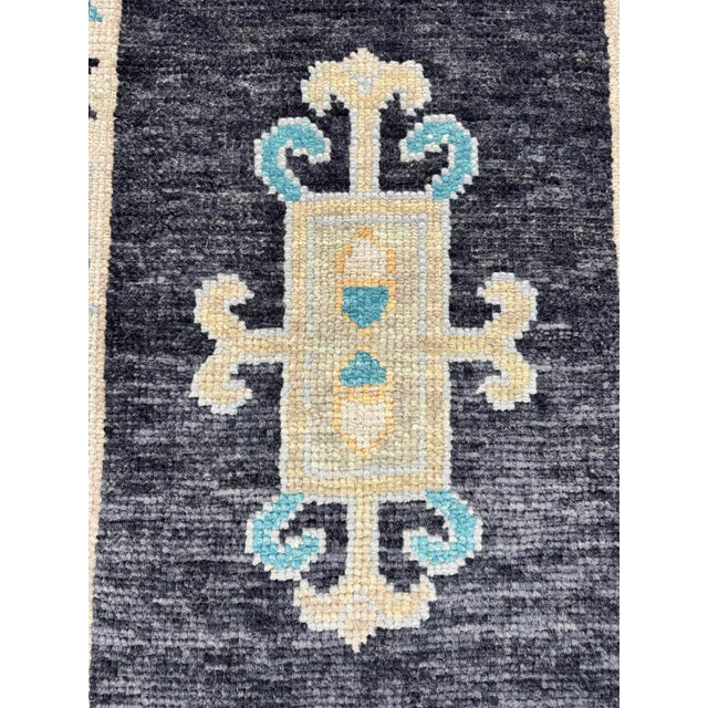 Contemporary Turkish Oushak Rug 2'4" x 3'1" For Sale - Image 3 of 4