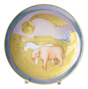 Vintage Christmas Plate from Atelier R. Sarti, 1981