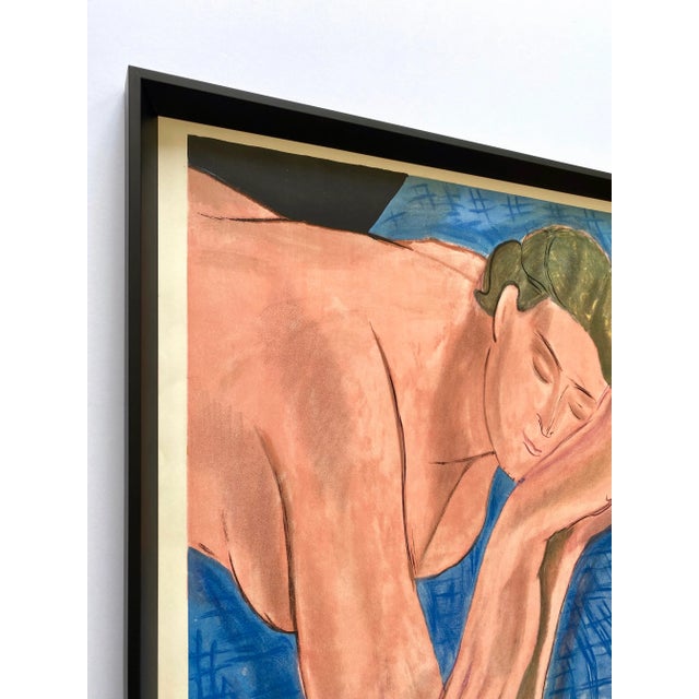 Henri Matisse Henri Matisse Vintage 1937 Mourlot Fine Art Lithograph Print Framed Landmark French Exhibition Poster " Le Reve " 1935 For Sale - Image 4 of 13