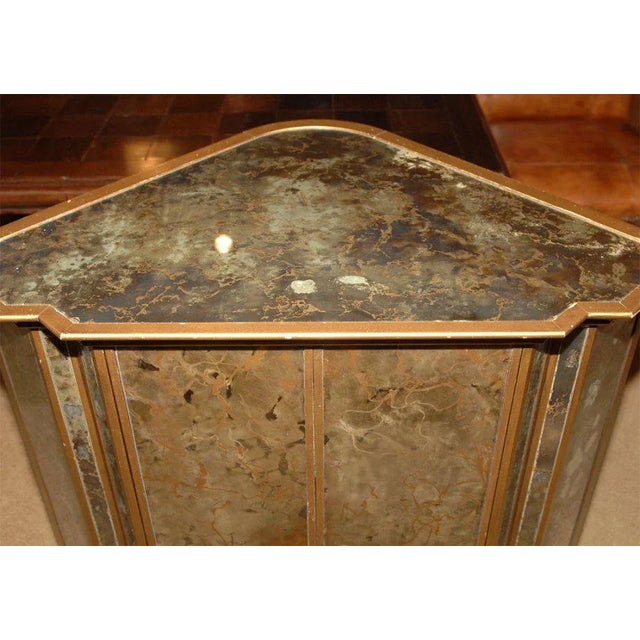 Mid Century Vintage Mirrored Corner Chairish