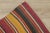Orange 1980s Tribal Red Striped Runner Rug For Sale - Image 8 of 13