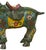 Metal Vintage Chinese Turquoise Blue Flower Cloisonné Enamel Horse Statue For Sale - Image 7 of 12