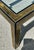 Wood Vintage Acid Etched Brass and Glass Dining Table After Bernhard Rohne For Sale - Image 7 of 14