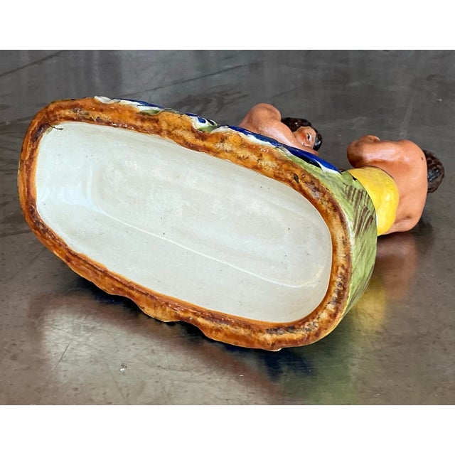 Vintage Boho Staffordshire Boxing Figurine For Sale - Image 9 of 12