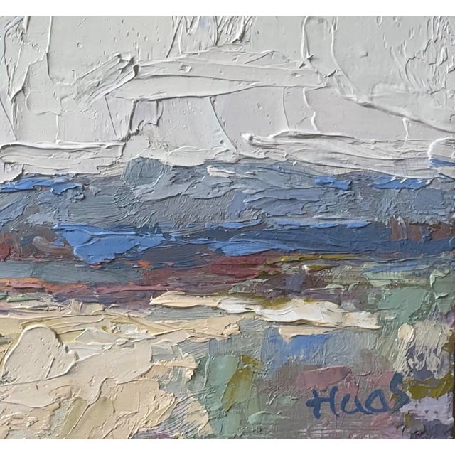 Contemporary Contemporary Palette Knife Desertscape Oil Painting For Sale - Image 3 of 8