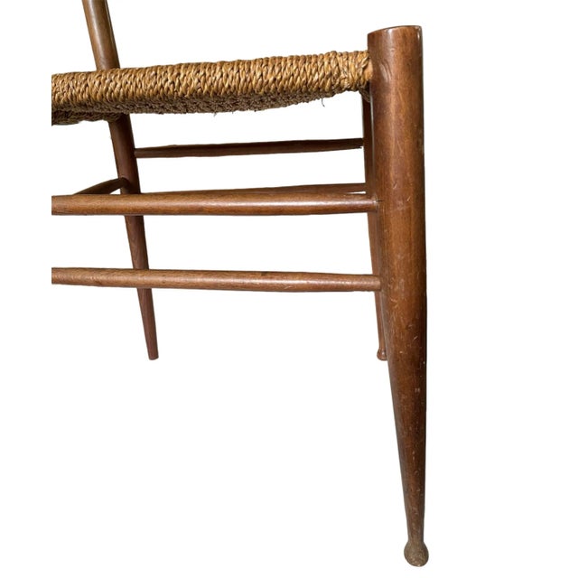 Midcentury Ladder Back Chair For Sale - Image 4 of 7