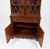 Vintage Mahogany China Cabinet With Leaded Glass Doors and Broken Pediment For Sale - Image 4 of 9