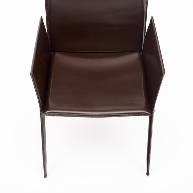 Animal Skin Italian Period Mid-Century Poltrona Frau Armchairs For Sale - Image 7 of 9