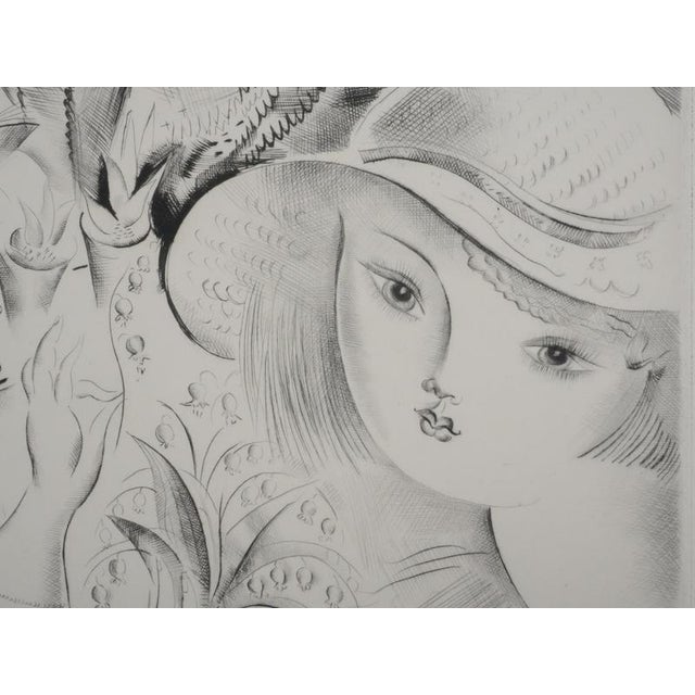 Mily Possoz, Lily of the Valley, Original Signed Engraving For Sale - Image 5 of 11