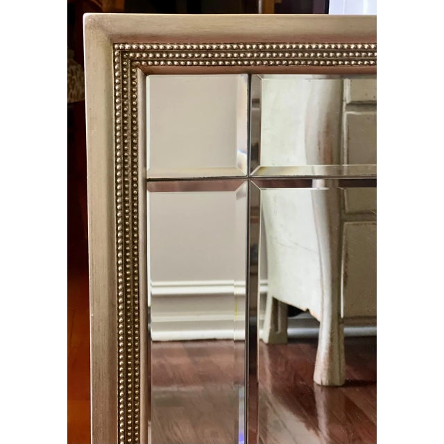20th Century Rectangular Beveled Gilt Wood Frame Mirror For Sale - Image 4 of 7