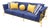 Jerome Outdoor Sofa in Reed Brass Finish by Michael Taylor For Sale