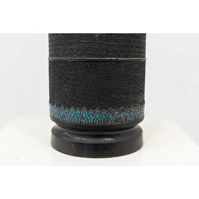 19th Century Japanese Enameled Bronze Vase For Sale - Image 4 of 9