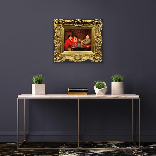 John Arthur Lomax, When I Was a Boy: Hunting & Interior Scene, Oil Painting, 1900 For Sale - Image 15 of 18