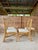 Chinese Set of Four Vintage Lexington Chinese Chippendale Rattan & Faux Bamboo Dining Chairs For Sale - Image 3 of 12