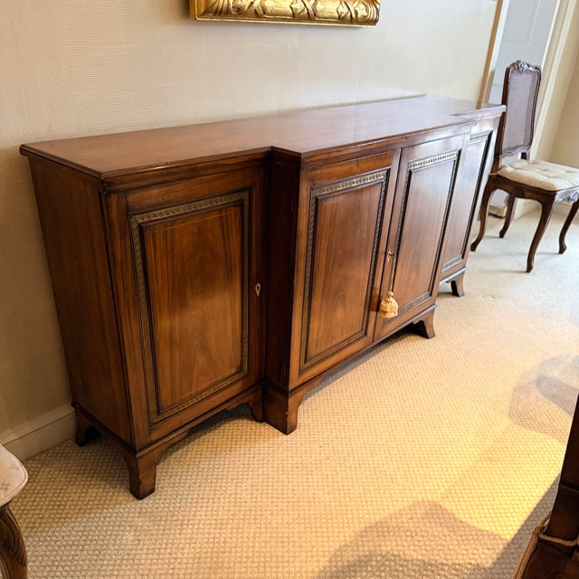 Brown 1970s Four Cabinet Console For Sale - Image 8 of 12