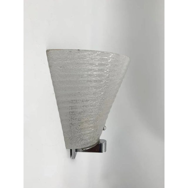 Couple Applique Wall Lamps attributed to Barovier Years 1930s Murano, Set of 2 For Sale - Image 7 of 8