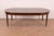 Early 20th Century Baker Furniture Style Antique French Regency Louis XVI Mahogany Extension Dining Table, Newly Refinished For Sale - Image 5 of 13