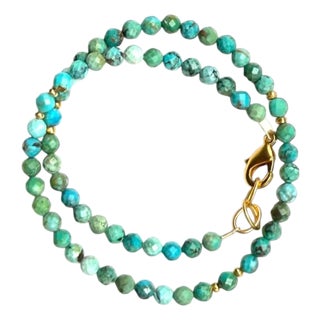 Turquoise Double Wrap Bracelet For Sale