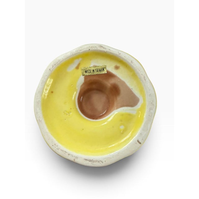1980s Vintage Ceramic Ice Cream Cone Dessert Cups & Spoons, Pastel Set of 3 For Sale - Image 5 of 6