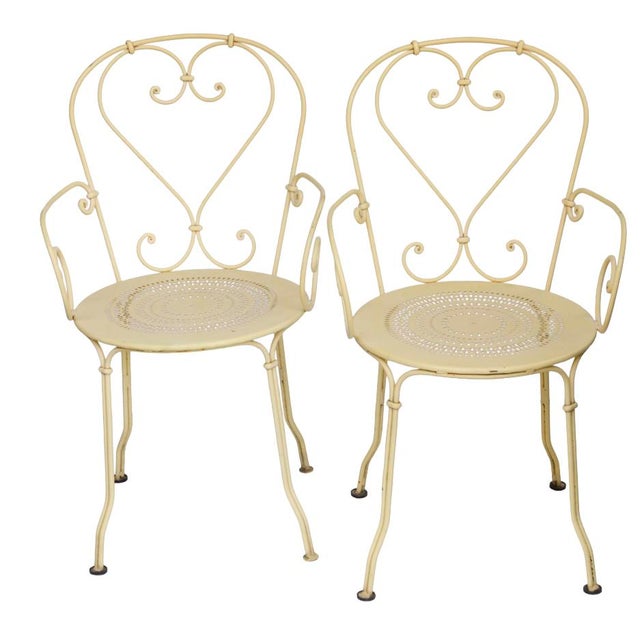 Metal Vintage French Garden Set For Sale - Image 7 of 12