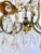 Antique Early 20th Century Wrought Iron Chandelier with Crystal Prisms For Sale In New York - Image 6 of 7