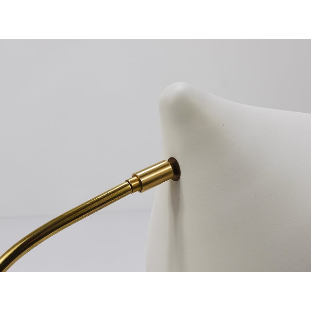Mid-Century White Brass Table Lamp attributed to Karl-Heinz Kinsky for Cosack, 1950s For Sale - Image 15 of 18