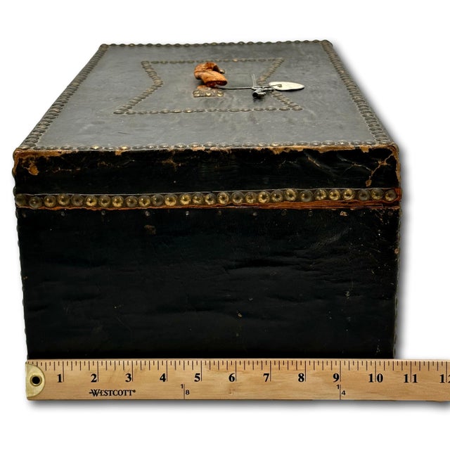 Original Antique Locking Document Box From Milton Massachusetts First Congregational Church Parish - Circa Mid 19th Century For Sale - Image 18 of 18