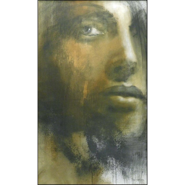 "Beautiful World" by Andre Desjardins Original Oil Painting on Canvas Hand signed by the artist Framed Size: 36.5" x 59"...