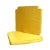 Chinese Oriental Golden Yellow Silk Fabric Square Seat Cushion Pads - a Pair For Sale - Image 4 of 6